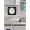 Infinity Instruments Square Retro Black Wall Clock, 9.25 in. 13228BK-4103 - alternate 3